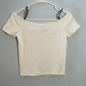 Forever 21, white off the shoulder shirt